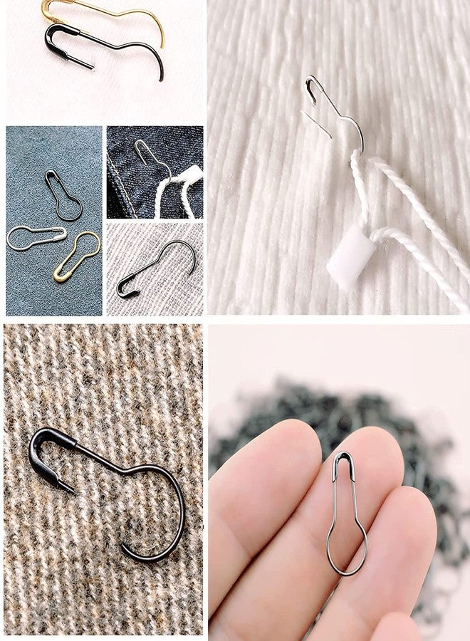 Jainsons Black Bulb Pins 0.8" Gourd Safety Pin Metal Calabash Pins Clothing Tag Pins for Craft Project, Home Accessories 1000Pcs - Image 5